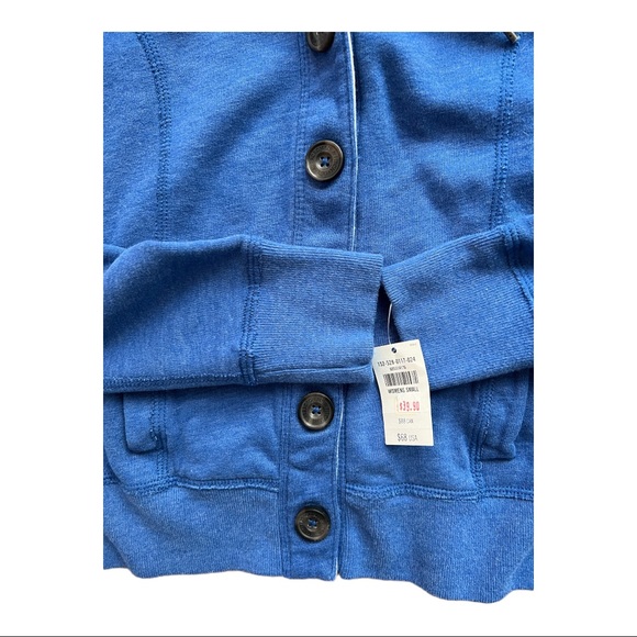 Abercrombie Hoodie navy blue with buttons and packets - Picture 5 of 9